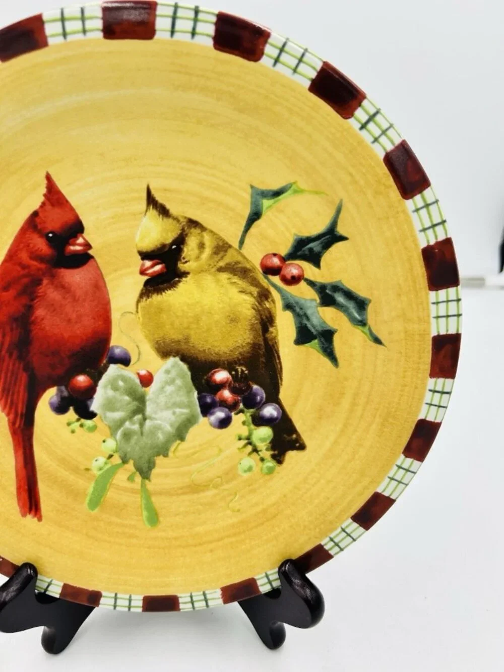 Lenox WINTER GREETINGS Everyday Red Bird Design 8.5